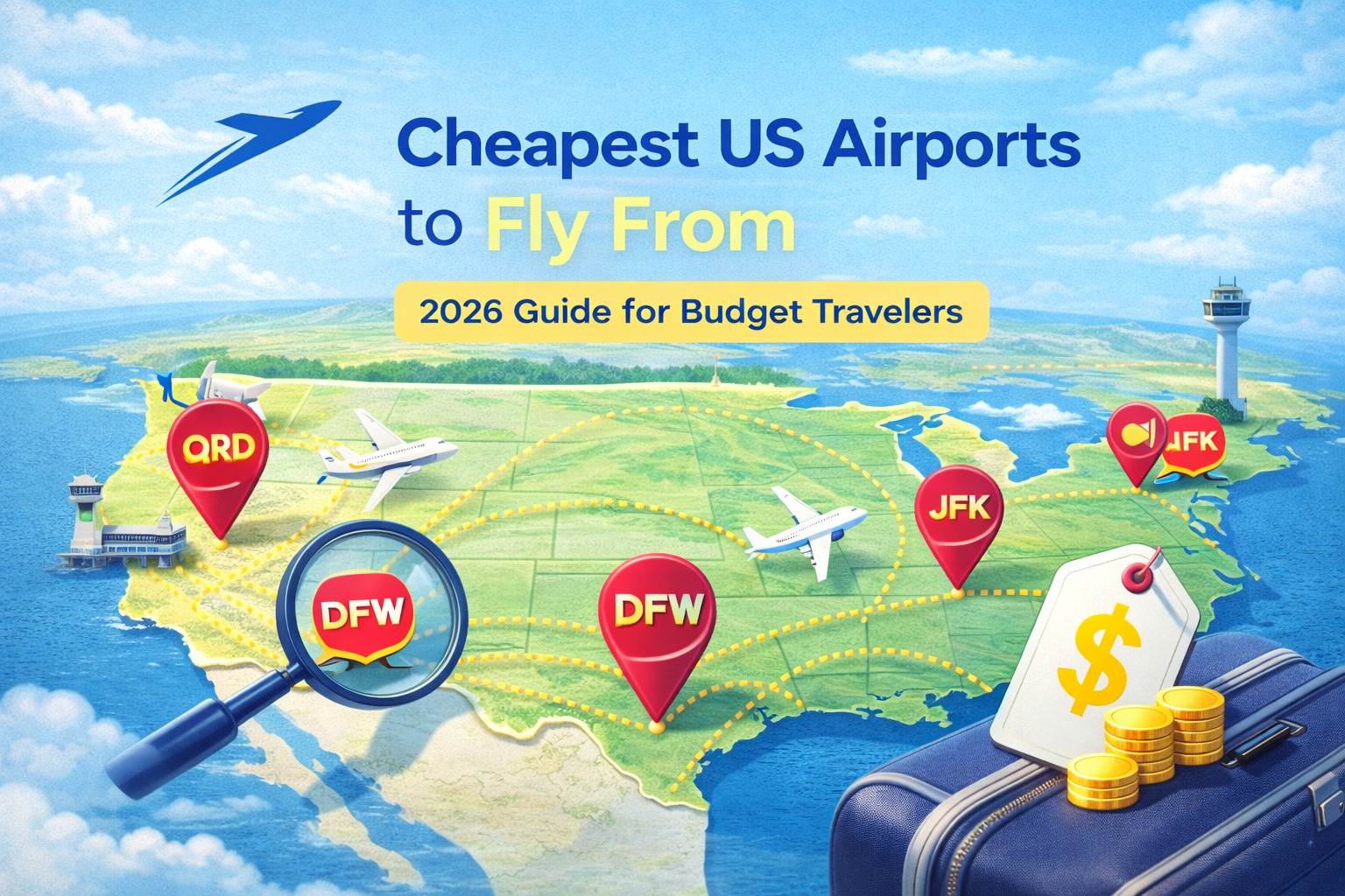 Cheapest US Airports to Fly From (2026 Guide)