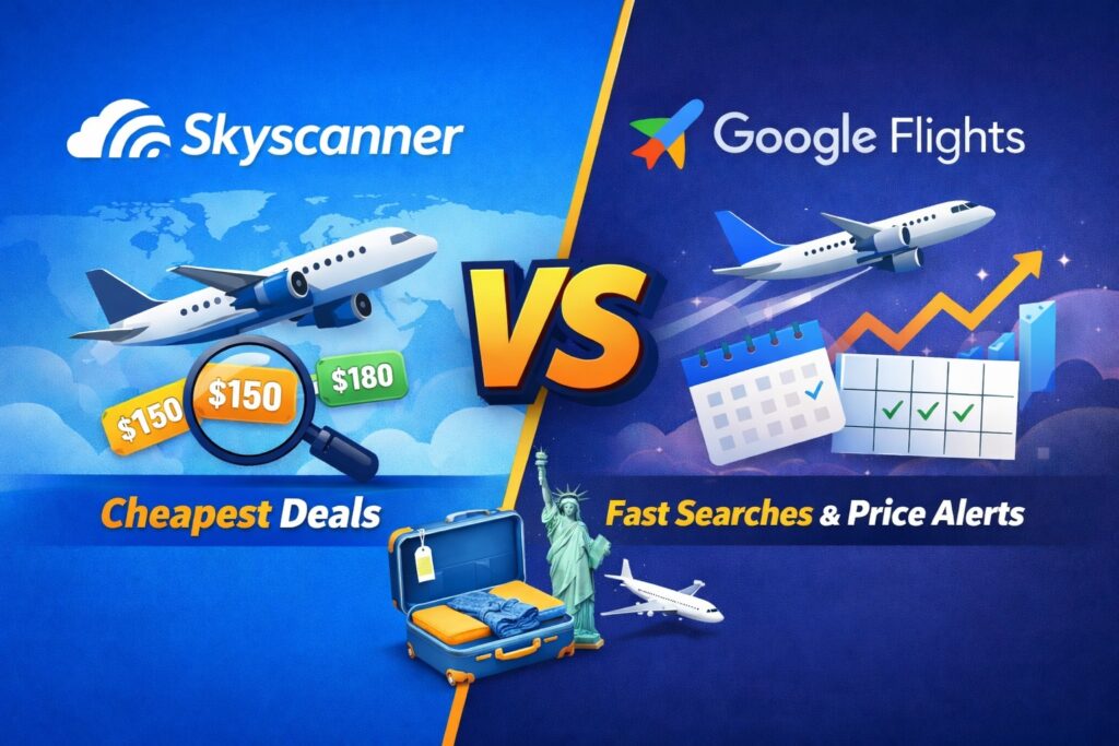 Skyscanner vs Google Flights: Which Is Better for USA Travelers? (2026 Guide)