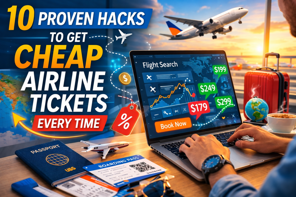 10 Proven Hacks to Get Cheap Airline Tickets Every Time