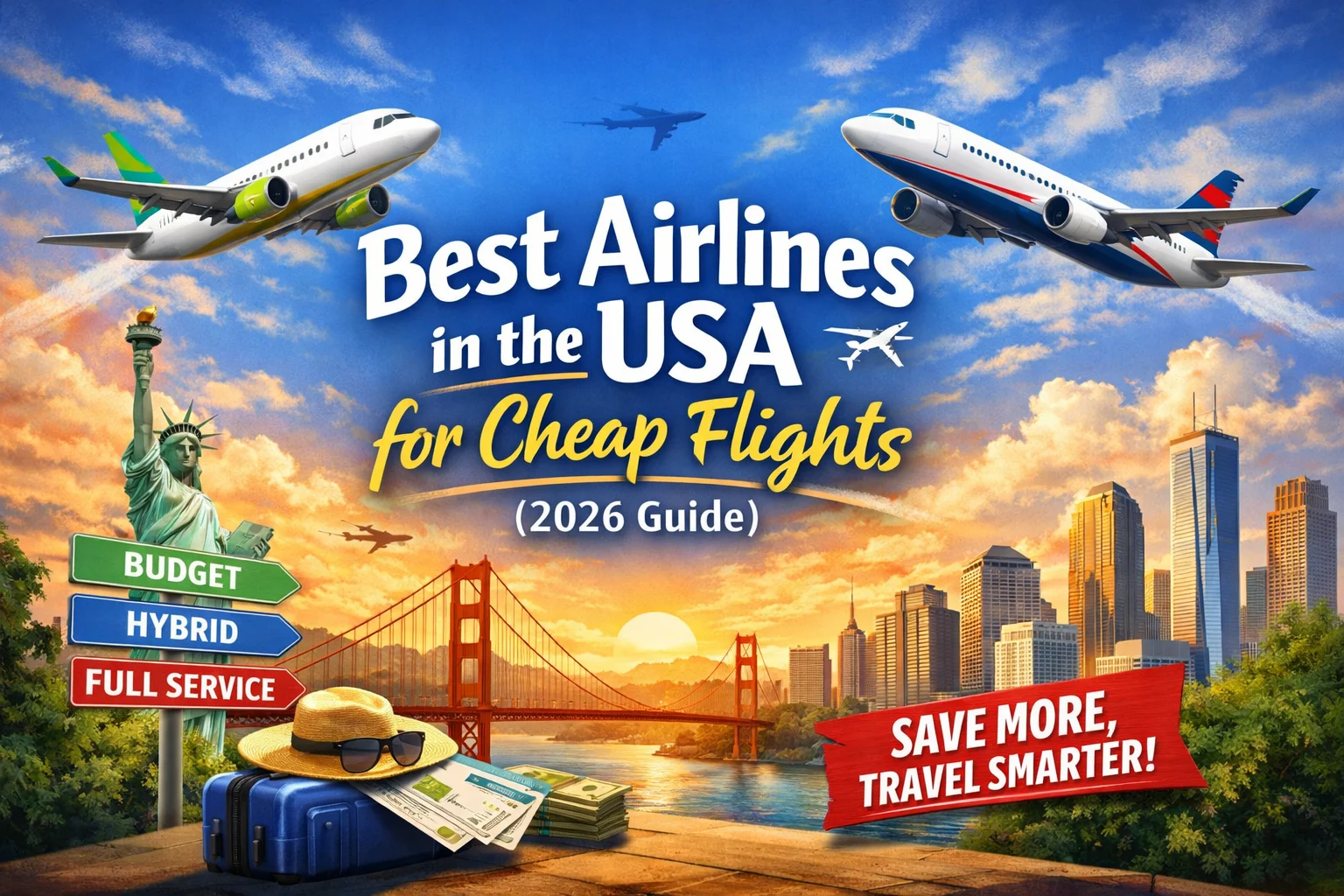 Best Airlines in the USA for Cheap Flights (2026 Guide)