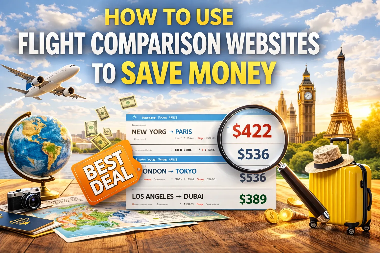How to Use Flight Comparison Websites to Save Money
