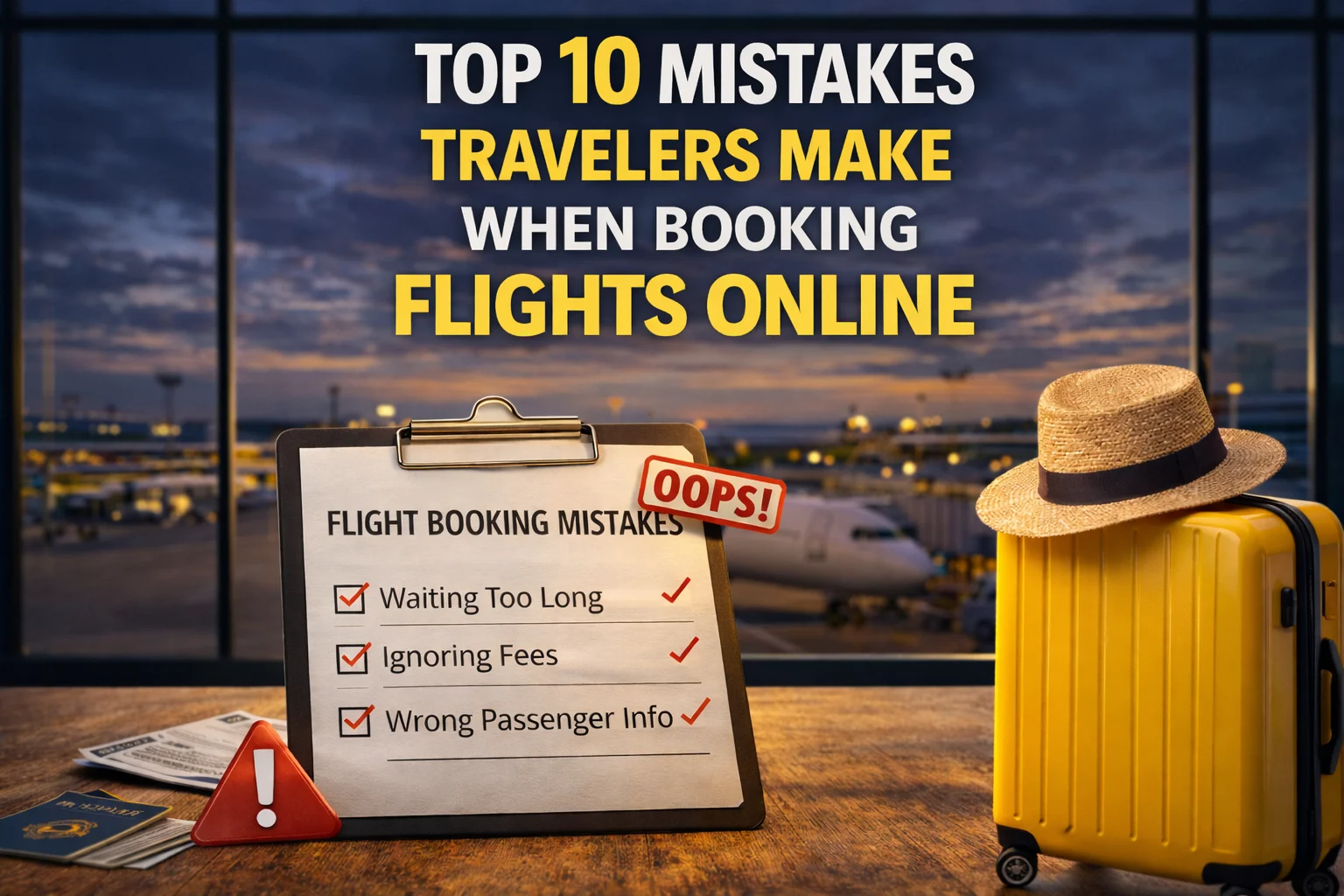 Top 10 Mistakes Travelers Make When Booking Flights Online