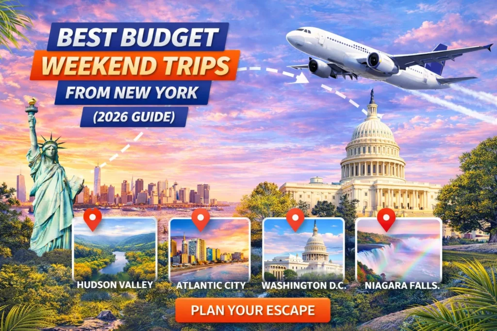 Best Budget Weekend Trips from New York (2026) Cheap Getaways from NYC