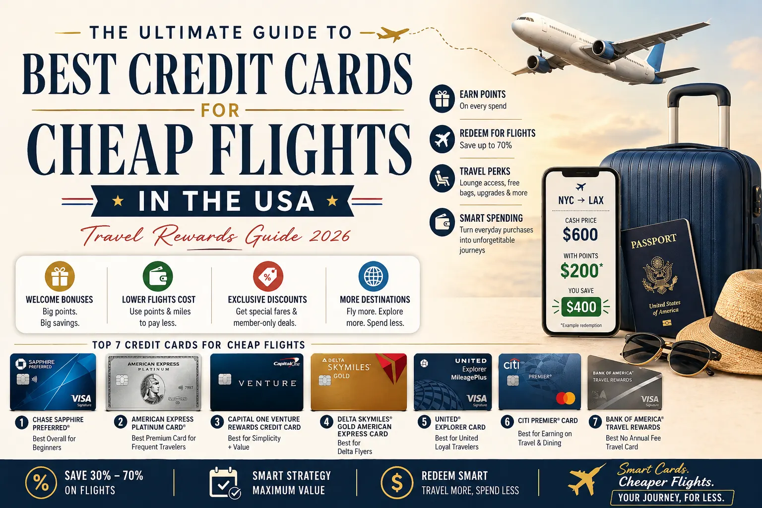 Best Credit Cards for Cheap Flights in the USA
