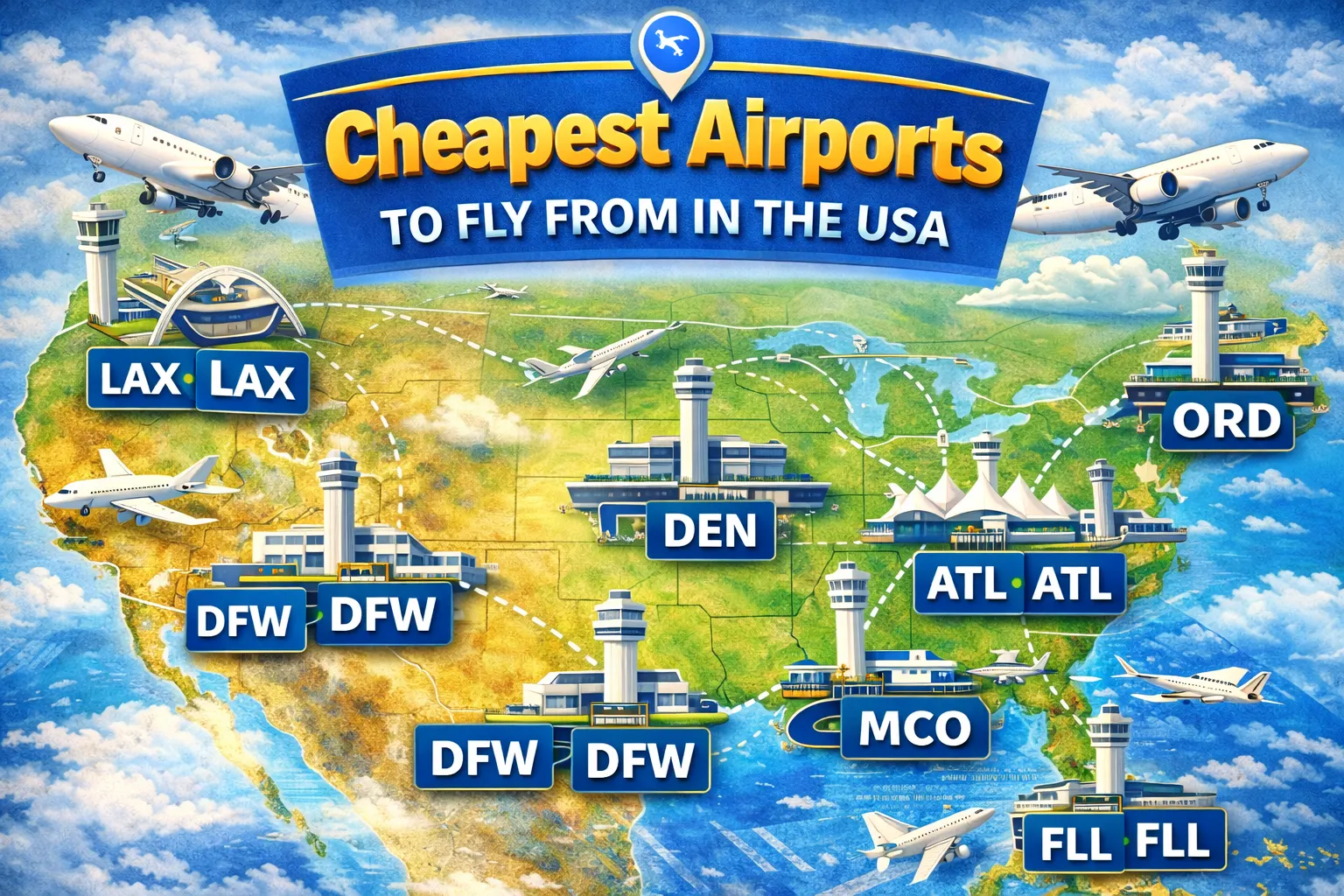 Cheapest Airports to Fly From in the USA (2026 Guide)
