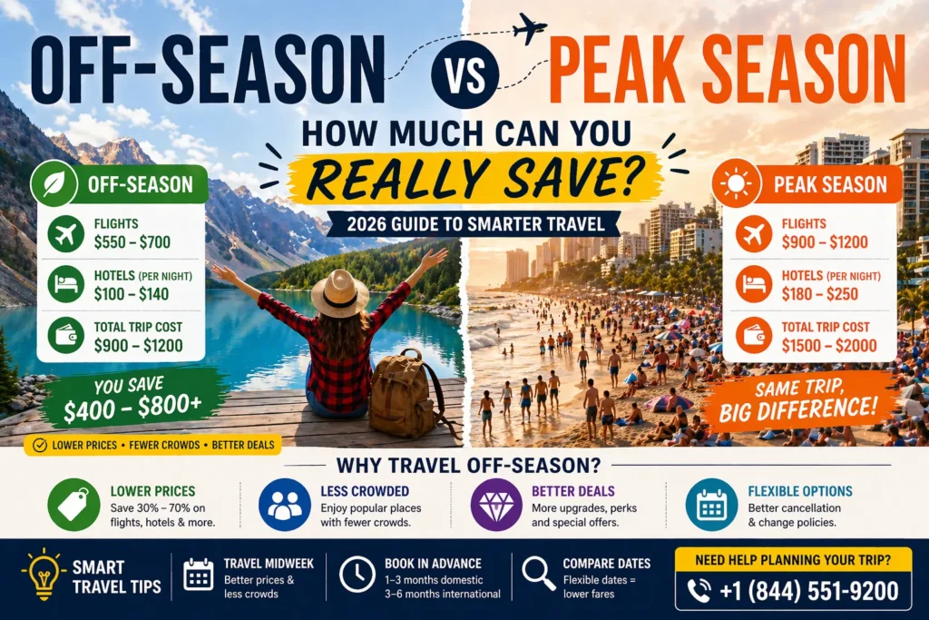 Off-Season vs Peak Season Travel How Much Can You Really Save (2026 Guide)