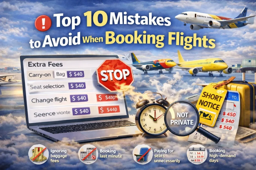 Top 10 Mistakes to Avoid When Booking Flights (2026 Guide)