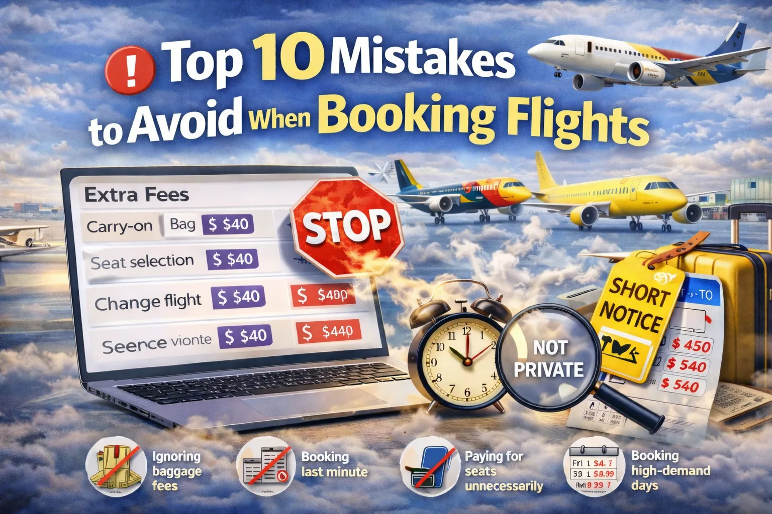 Top 10 Mistakes to Avoid When Booking Flights (2026 Guide)