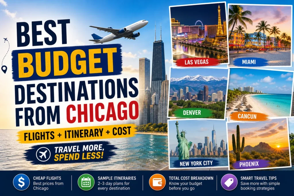 Best Budget Destinations from Chicago (Cheap Flights, Itinerary & Total Trip Cost 2026)