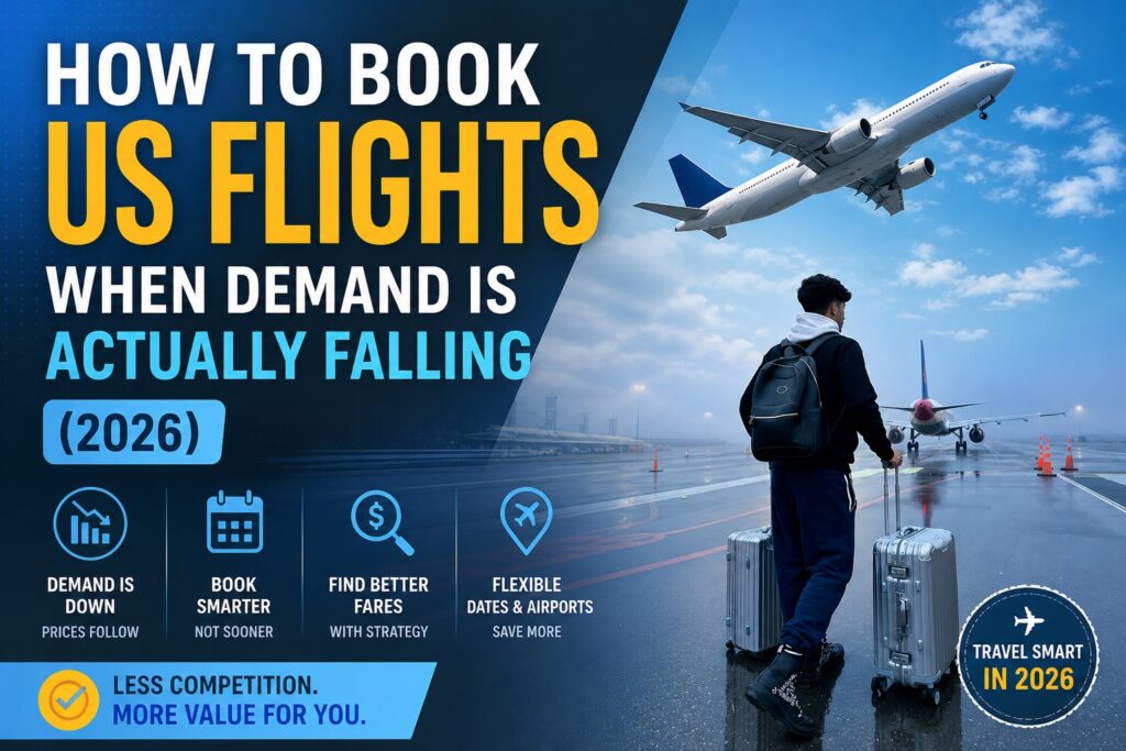 How to Book US Flights When Demand Is Actually Falling (2026)