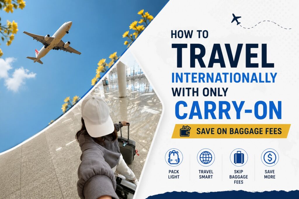 How to Travel Internationally with Only Carry-On (Save on Baggage Fees)