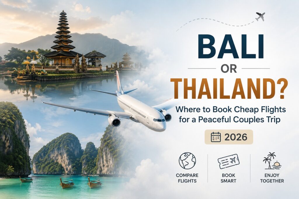 Bali or Thailand? Where to Book Cheap Flights for a Peaceful Couples Trip (2026)