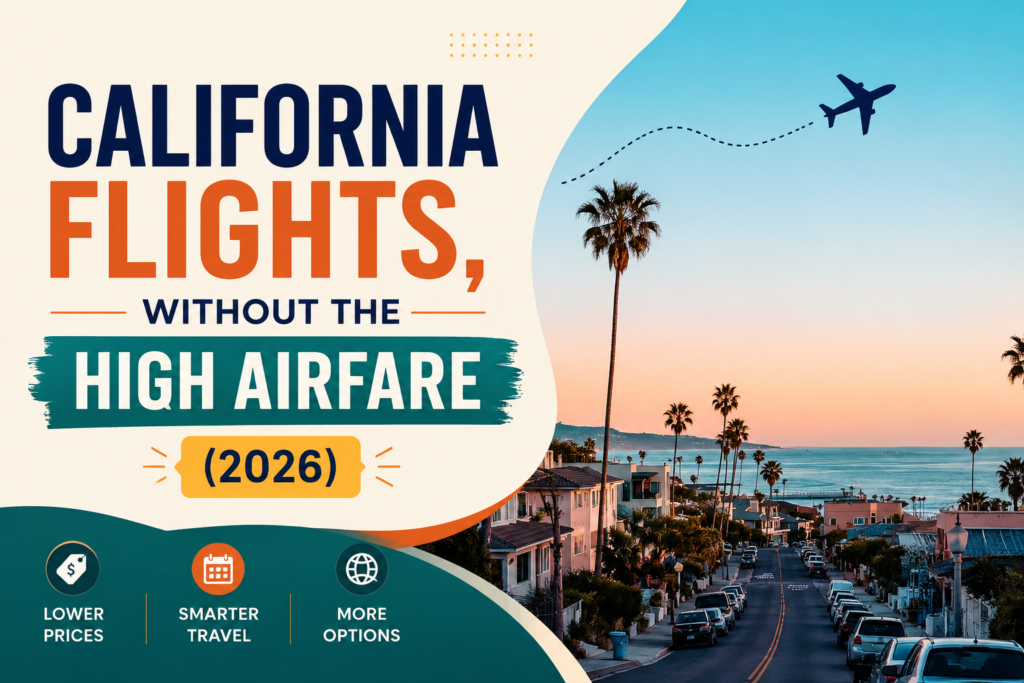 California Flights, Without the High Airfare (2026)