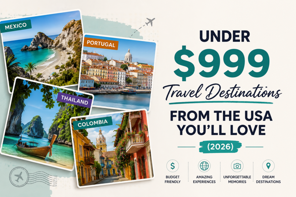 Under $999 Travel Destinations From the USA You'll Love (2026)