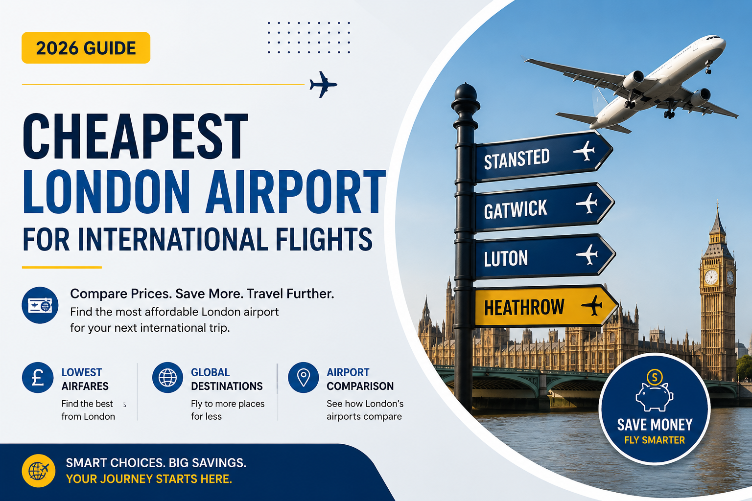 Cheapest London Airport for International Flights (2026)