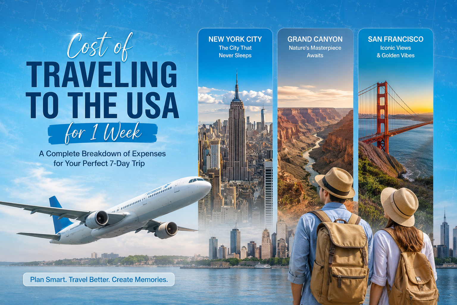 Cost of Traveling to the USA for 1 Week 