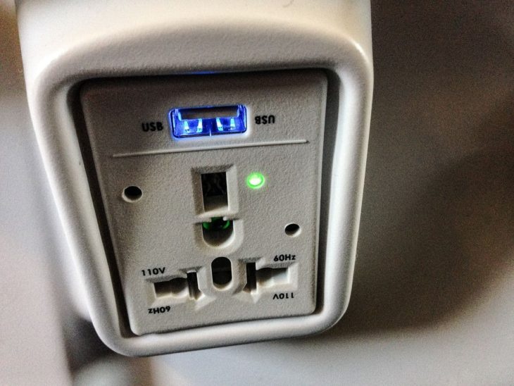 USB Port in Alaska Airline .