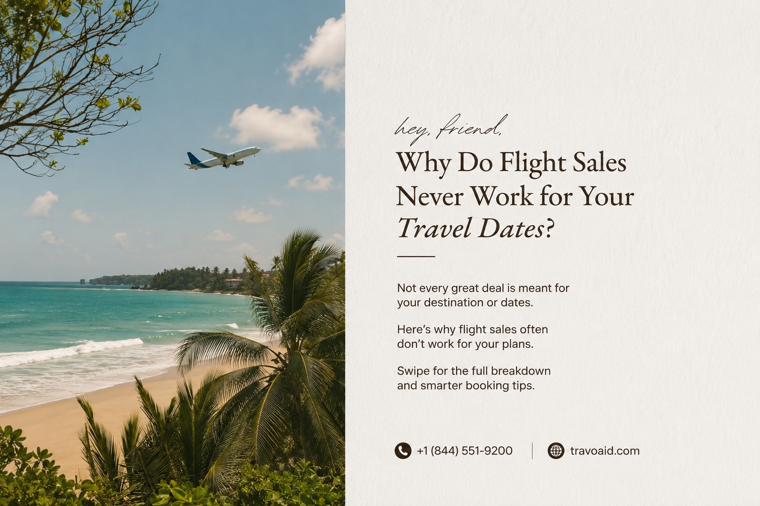 Why Do Flight Sales Never Work for Your Travel Dates?