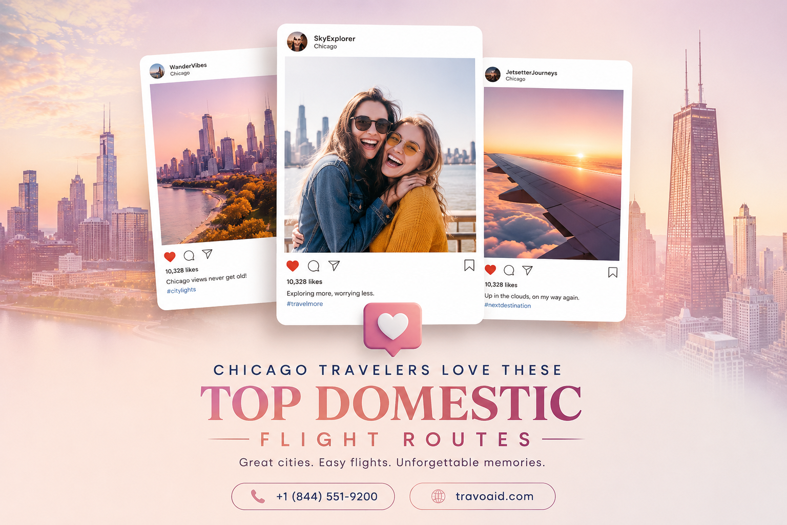 Chicago Travelers Love These Top Domestic Flight Routes