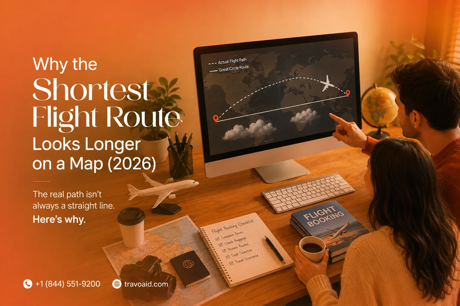 Why the Shortest Flight Route Looks Longer on a Map (2026)